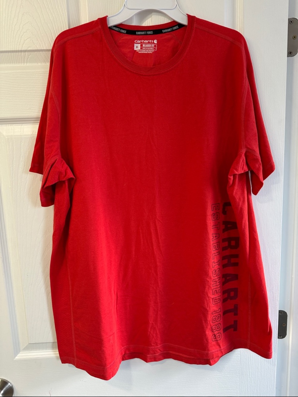 Carhartt Red Short Sleeve Logo Tee